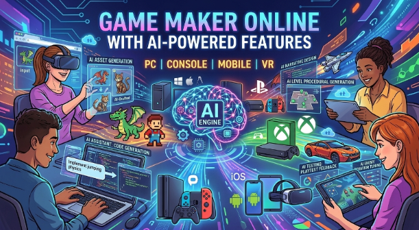 Game Maker Online with AI-Powered Features